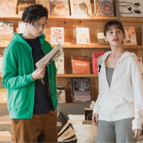 画像1: 8.4オンスライトジップアップパーカー (1)